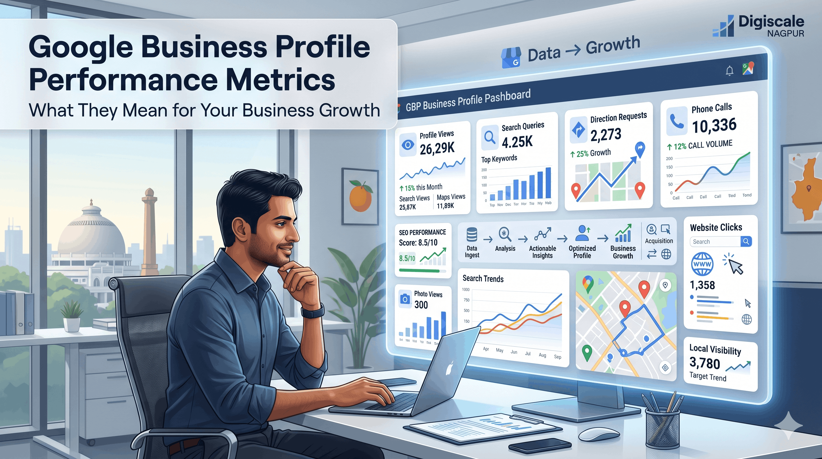 Google Business Profile Performance Metrics — What They Mean for Your Nagpur Business
