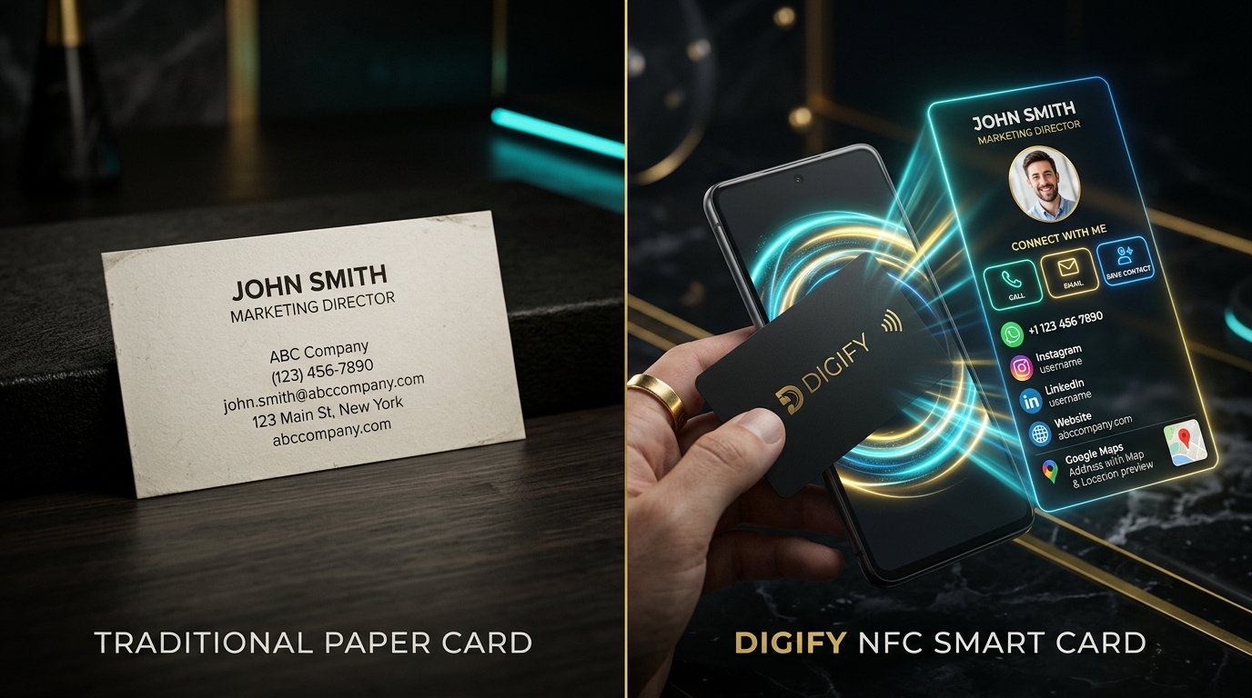 Digify Card vs Traditional Business Cards — The Complete Comparison for Indian Professionals
